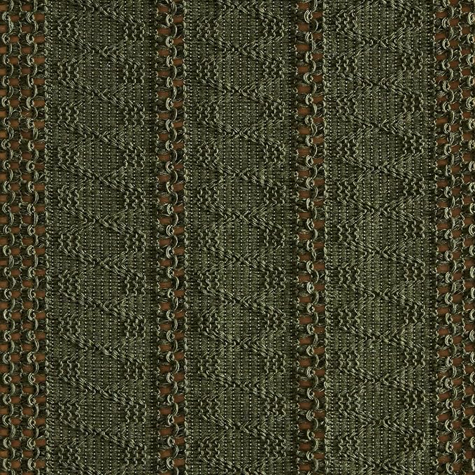 Macrame Style Boho Table Runner, 12x48 Inch Olive | Woven Boho Table Runner - Image 6