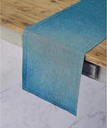 Solino Home 100% Pure Linen Dining Table Runner Teal, Athena 14 x 132 in | by SolinoHome