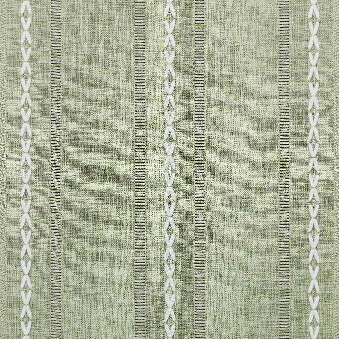Hemstitched Farmhouse Table Runner, Sage Green 13x108 Inch, Cotton Linen Table - Image 6