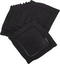 SARO LIFESTYLE Hemstitched Border Cocktail Napkin by SaroLifestyle
