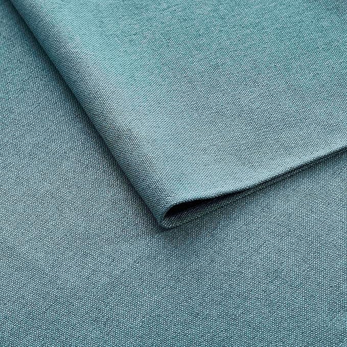 Dark Green Table Runner 13 x72 Inches Long, Cotton Linen Farmhouse Style Seasonal Table Linen for Kitchen Dining Coffee Table Parties Wedding Home Decor (13” x 72”, Dark Green)
