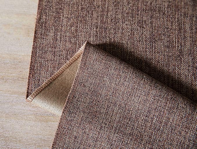 Brown Table Runners 36 Inches Long, Burlap Linen Style Rustic Farmhouse Table - Image 7