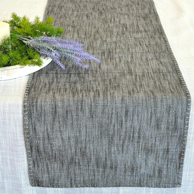 Cotton Table Runner 72 inches Long Decorative Stitched Edge Kitchen Table - Image 7