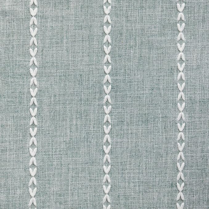 Braided Farmhouse Table Runner, Braided Dusty Blue 13x108 Inch, Cotton Linen - Image 6