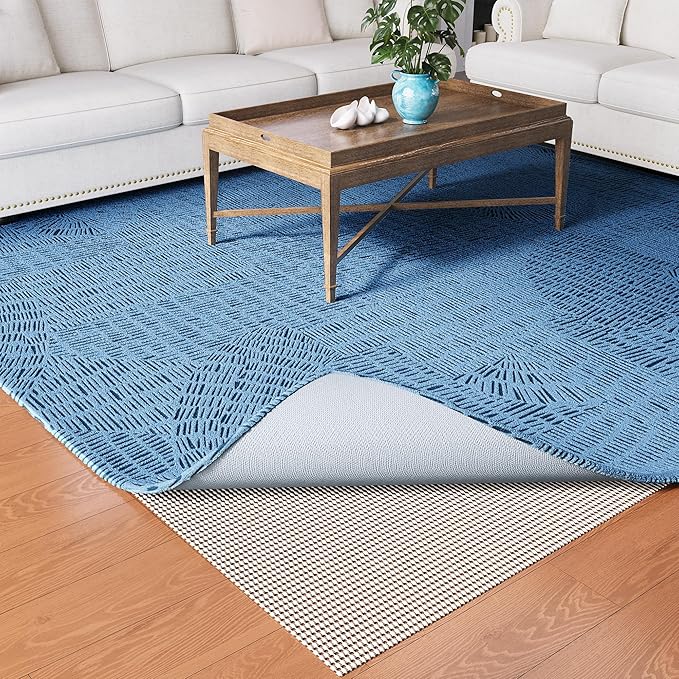 Non-Slip Rug Pad Gripper 2x8 Feet, Anti Skid Mat for Kitchen Hallway Runner Rug, Keep Rugs in Position and Safe, Thick Cushioned Carpet Pad for Hardwood Floors Protection