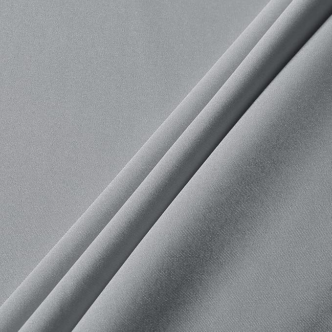 sancua Rectangle Tablecloth - 90 x 132 Inch - Stain and Wrinkle Resistant Washable Polyester Table Cloth, Decorative Fabric Table Cover for Dining Tables, Buffet Parties and Camping, Silver Grey