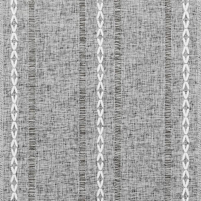 Hemstitched Farmhouse Table Runner, Charcoal 13x90 Inch, Cotton Linen Table - Image 6
