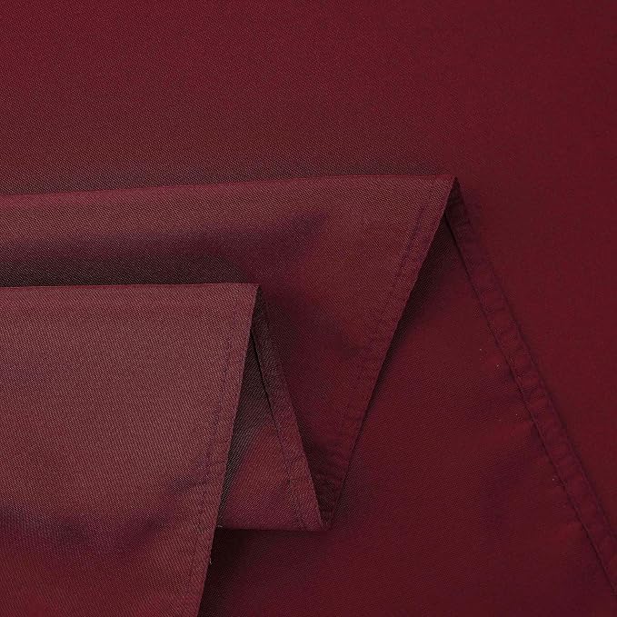 Burgundy Table Runner, Waterproof Washable Runners 108 Inches Long | Reusable - Image 5