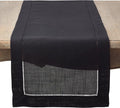 SARO LIFESTYLE Hemstitched Border Table Runner by SaroLifestyle